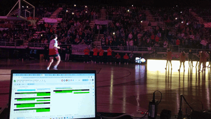 Gif of North Dakota State FARGODOME.